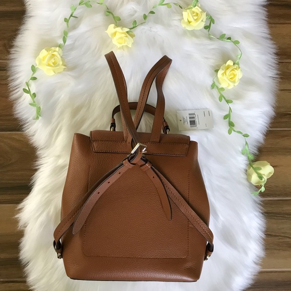 Kate Spade Hayes Medium Backpack Bag Warm Ginger - Picture 4 of 8